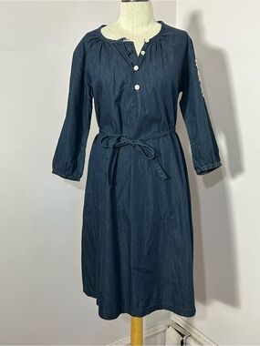 Polarn O Pyret Women’s Embroidered Denim Dress M